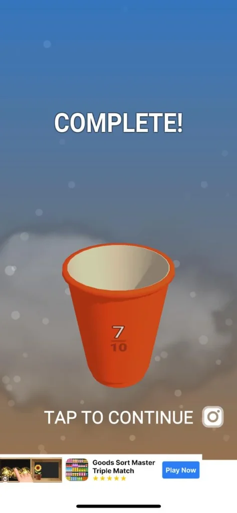 screenshot of stack ball game