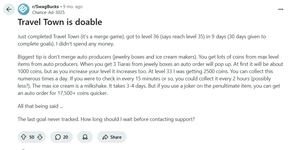 travel town reddit review